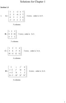 Student Solutions Manual, Matrix Methods