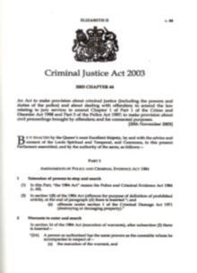 Criminal Justice Act 2003 : Elizabeth II. Chapter 44