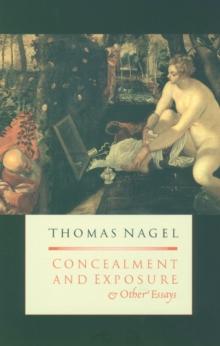 Concealment and Exposure : And Other Essays