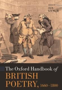 The Oxford Handbook of British Poetry, 1660-1800