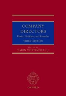 Company Directors : Duties, Liabilities, and Remedies