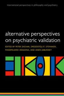 Alternative perspectives on psychiatric validation