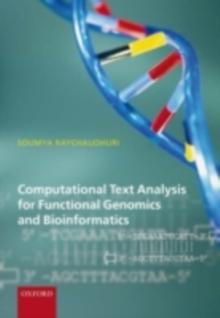 Computational Text Analysis : for functional genomics and bioinformatics