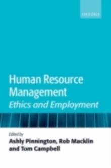 Human Resource Management : Ethics and Employment