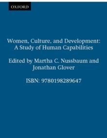 Women, Culture, and Development : A Study of Human Capabilities