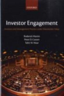 Investor Engagement : Investors and Management Practice under Shareholder Value