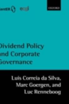 Dividend Policy and Corporate Governance