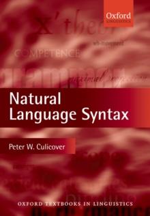 Natural Language Syntax