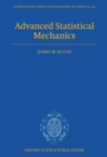 Advanced Statistical Mechanics