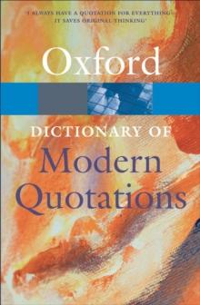 Oxford Dictionary of Modern Quotations