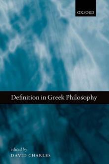 Definition in Greek Philosophy