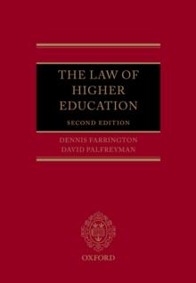 The Law of Higher Education