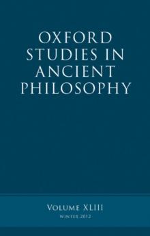 Oxford Studies in Ancient Philosophy, Volume 43