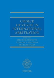 Choice of Venue in International Arbitration