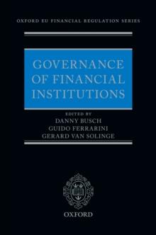 Governance of Financial Institutions