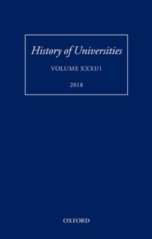 History of Universities : Volume XXXI / 1