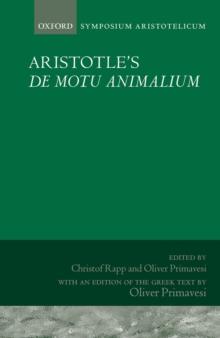 Aristotle's De motu animalium : Symposium Aristotelicum