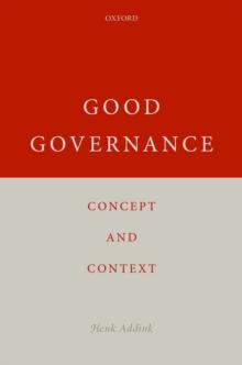 Good Governance : Concept and Context