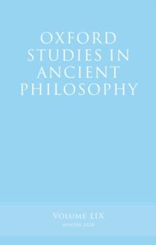 Oxford Studies in Ancient Philosophy, Volume 59