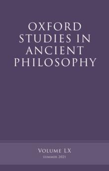 Oxford Studies in Ancient Philosophy, Volume 60