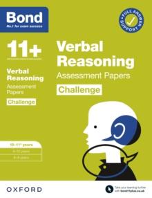 Bond 11+: Bond 11+ Verbal Reasoning Challenge Assessment Papers 10-11 years: Ready for the 2024 exam