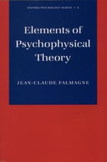 Elements of Psychophysical Theory