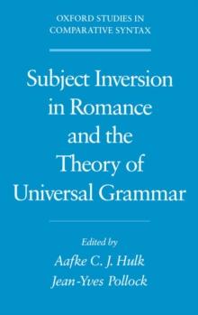 Subject Inversion in Romance and the Theory of Universal Grammar