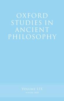 Oxford Studies in Ancient Philosophy, Volume 59