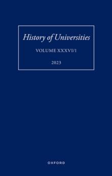 History of Universities: Volume XXXVI / 1