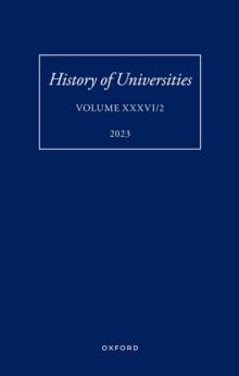 History of Universities: Volume XXXVI / 2