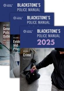 Blackstone's Police Manuals 2025 Three Volume Set