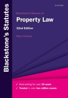 Blackstone's Statutes on Property Law