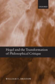 Hegel and the Transformation of Philosophical Critique