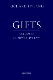 Gifts : A Study in Comparative Law