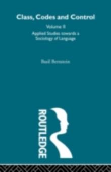 Applied Studies Towards a Sociology of Language