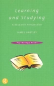 Learning and Studying : A Research Perspective