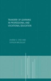 Transfer of Learning in Professional and Vocational Education : Handbook for Social Work Trainers