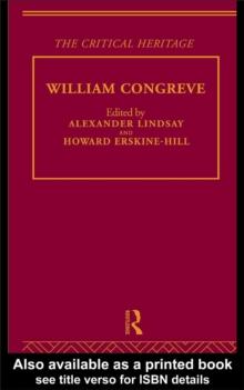 William Congreve : The Critical Heritage