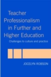 Teacher Professionalism in Further and Higher Education