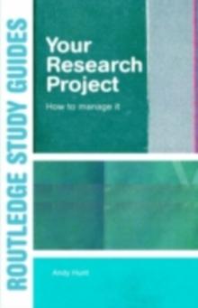 Your Research Project : How to Manage it