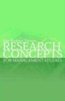 Research Concepts for Management Studies