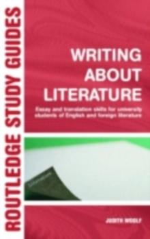 Writing About Literature : Essay and Translation Skills for University Students of English and Foreign Literature