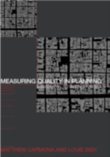 Measuring Quality in Planning : Managing the Performance Process