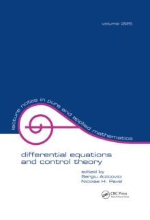 Differential Equations And Control Theory