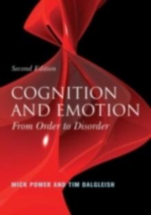 Cognition and Emotion : From Order to Disorder