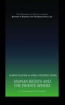 Human Rights and the Private Sphere Volume 2 : A Comparative Study