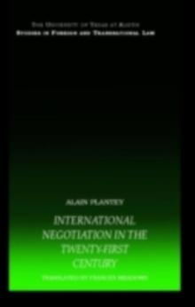 International Negotiation in the Twenty-First Century