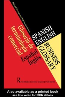 Spanish/English Business Glossary