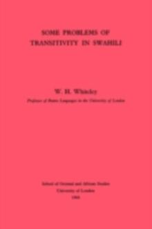 Some Problems of Transitivity in Swahili