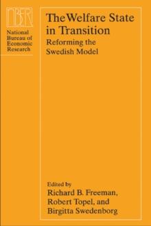 The Welfare State in Transition : Reforming the Swedish Model